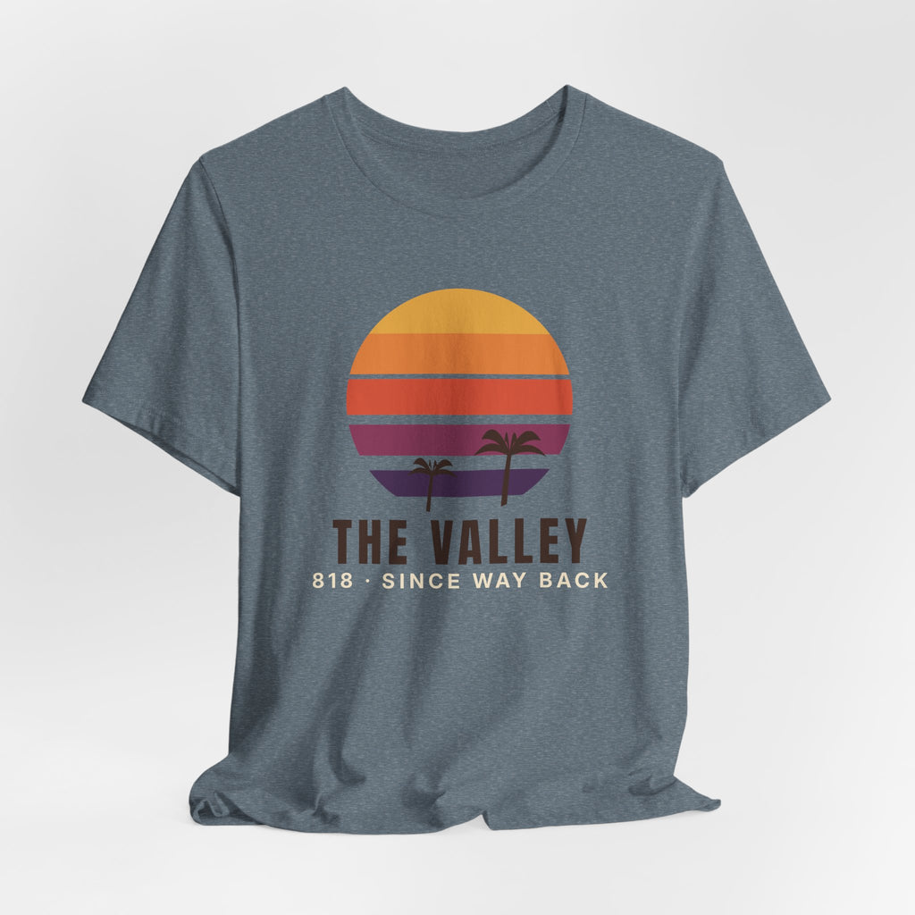 Valley Ball 818 Retro Adult Tee - Since Way Back (Cream Subtext)