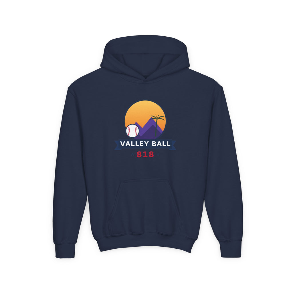 Valley Ball 818 Youth Baseball Hoodie