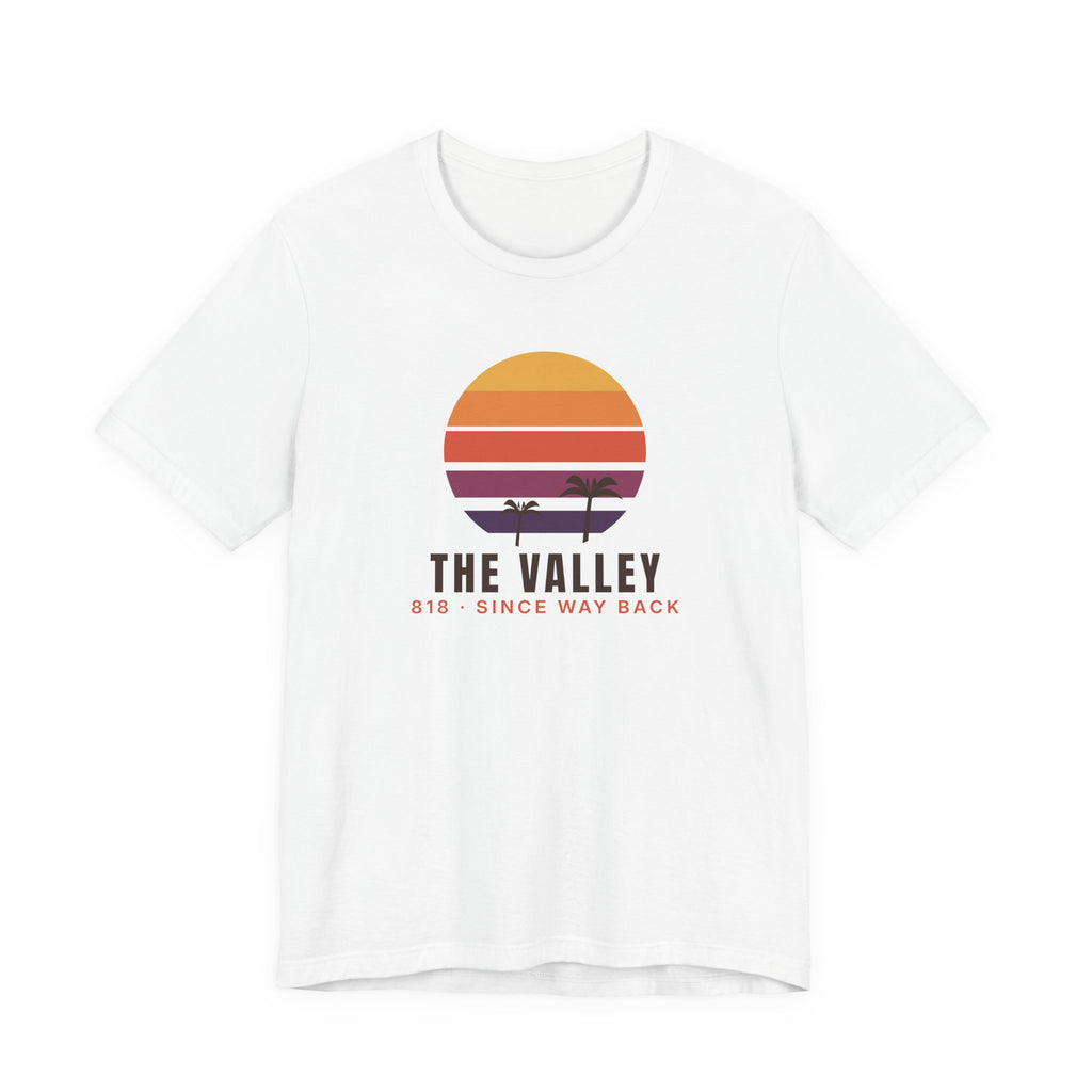 Valley Ball 818 Retro Adult Tee - Since Way Back (White)