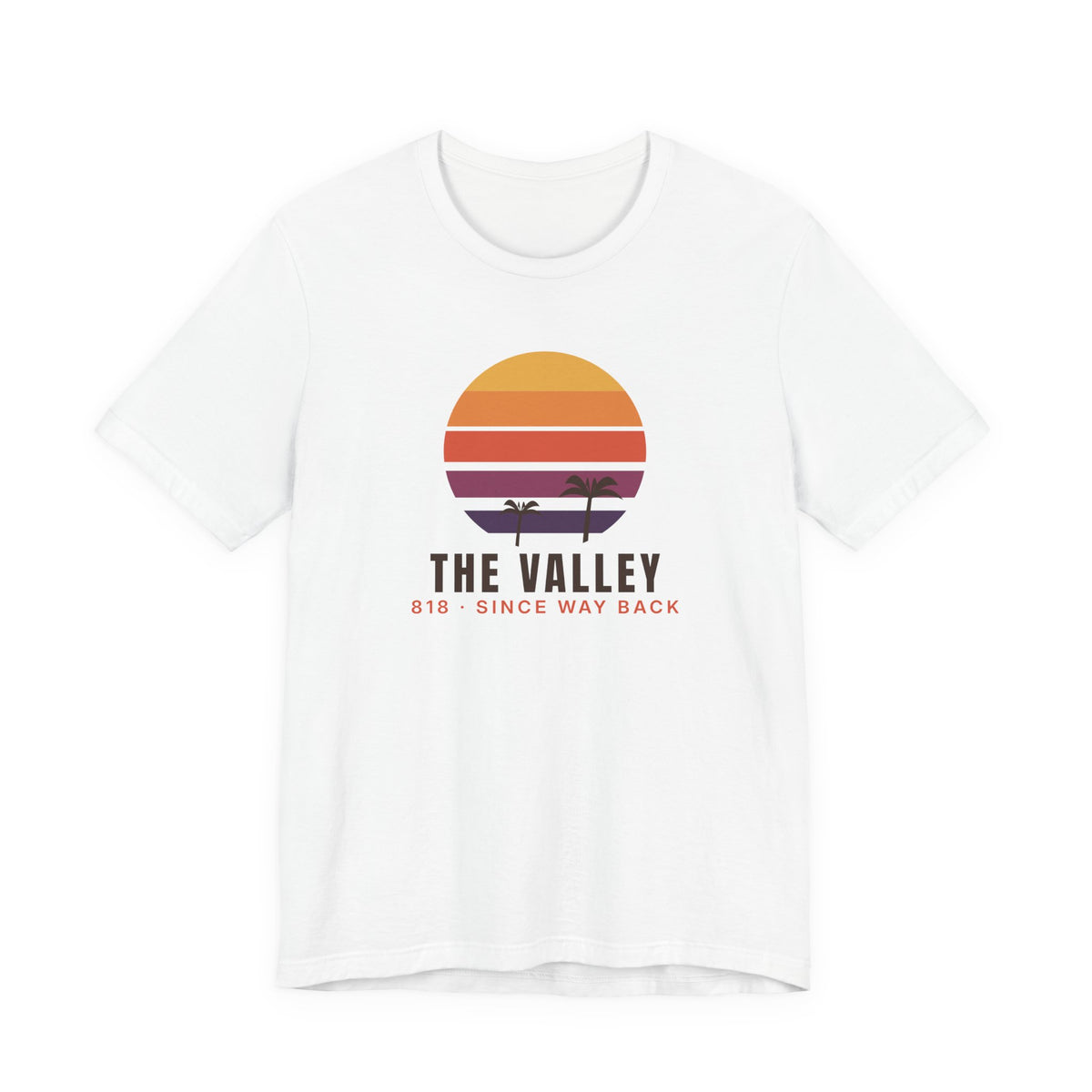 Valley Ball 818 Retro Adult Tee - Since Way Back (White)