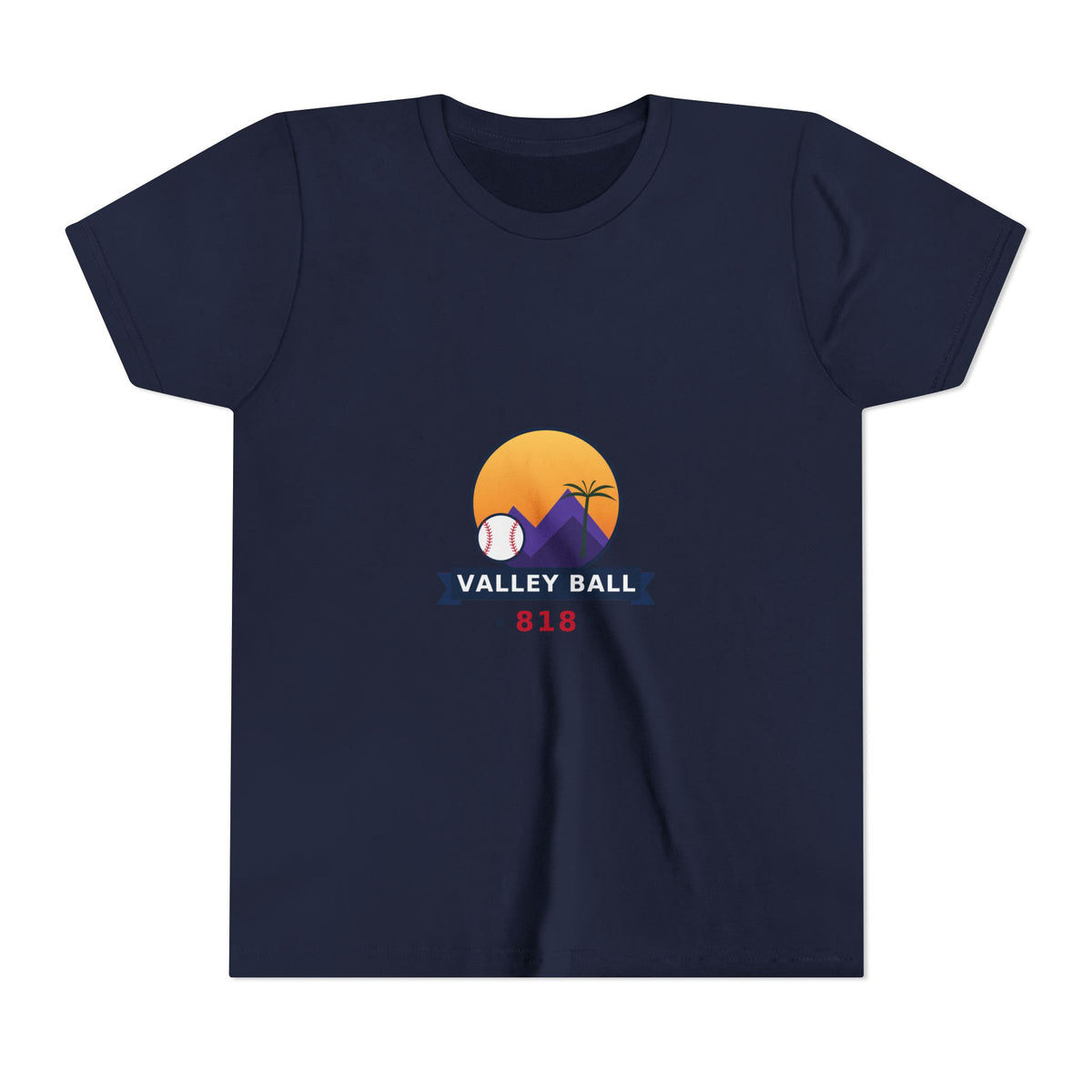 Valley Ball 818 Youth Baseball Tee