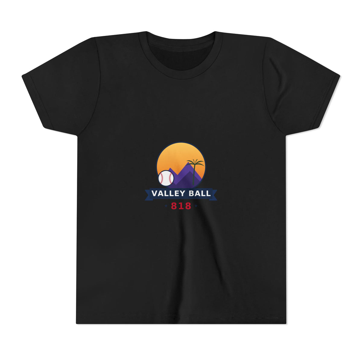 Valley Ball 818 Youth Baseball Tee