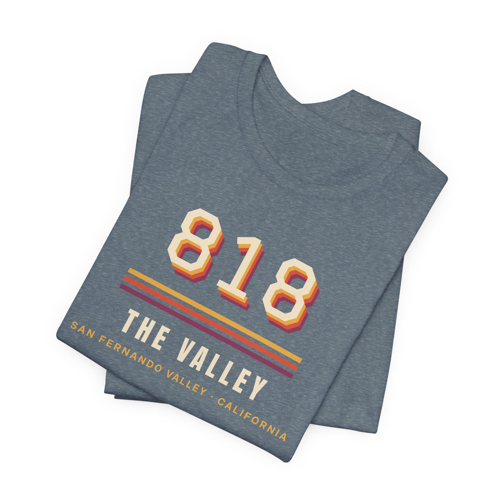 Valley Ball 818 Retro Adult Tee - 818 The Valley (No Panel)