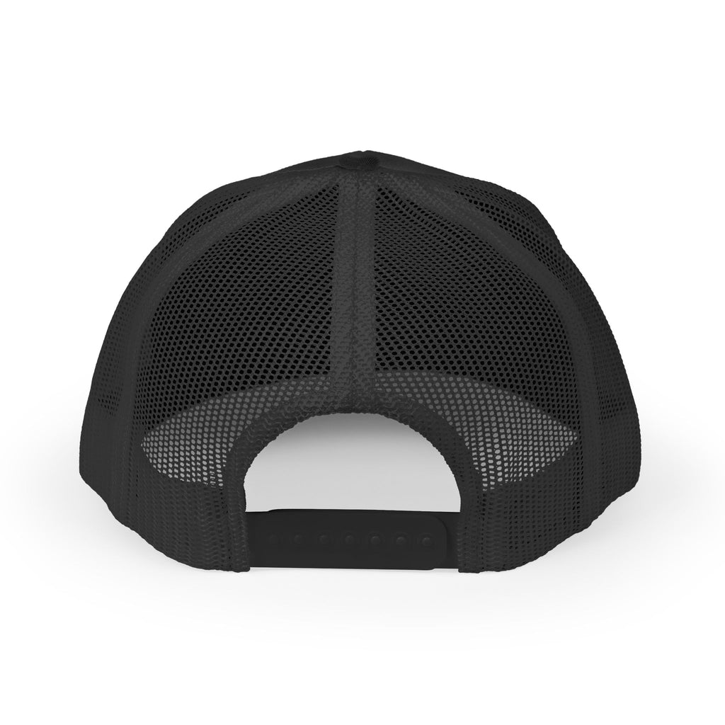 Valley Ball 818 black trucker hat back mesh and snap
