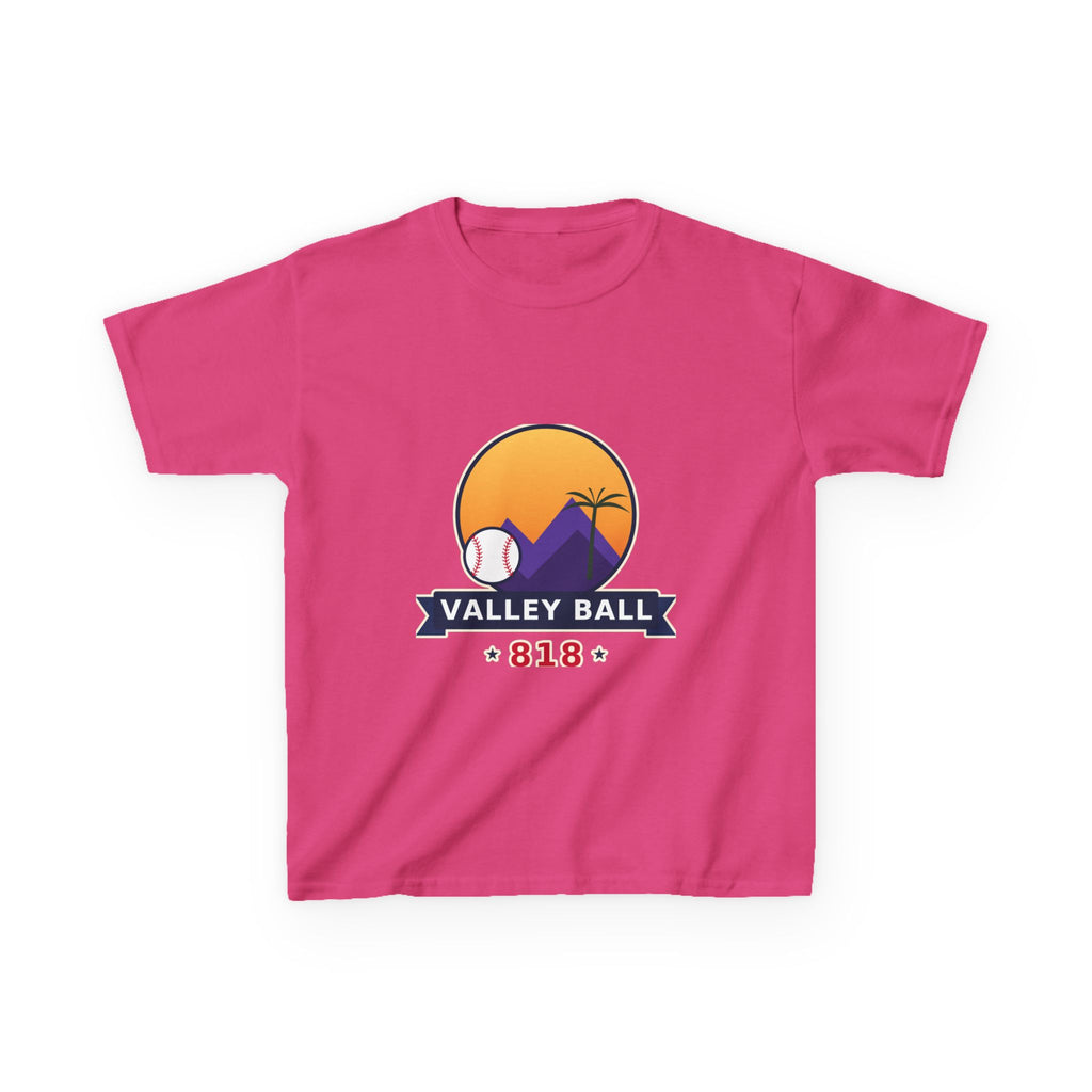 Valley Ball 818 Youth Tee - Neon Pink