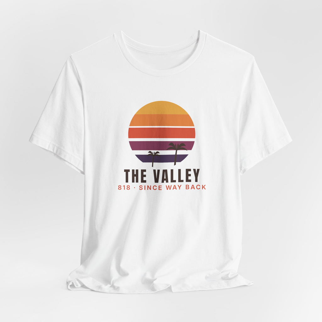 Valley Ball 818 Retro Adult Tee - Since Way Back (White)