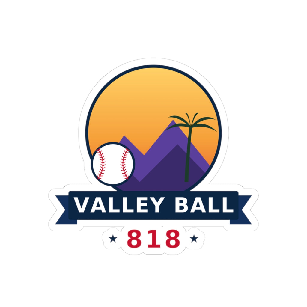 Valley Ball 818 Baseball Sticker