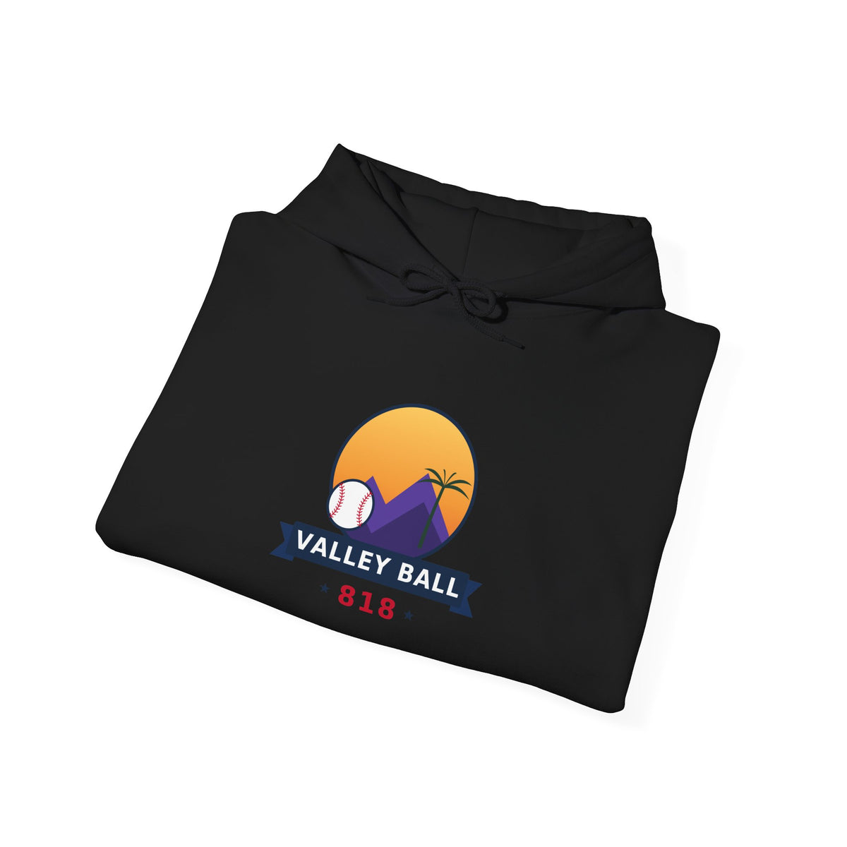 Valley Ball 818 Parent Baseball Hoodie