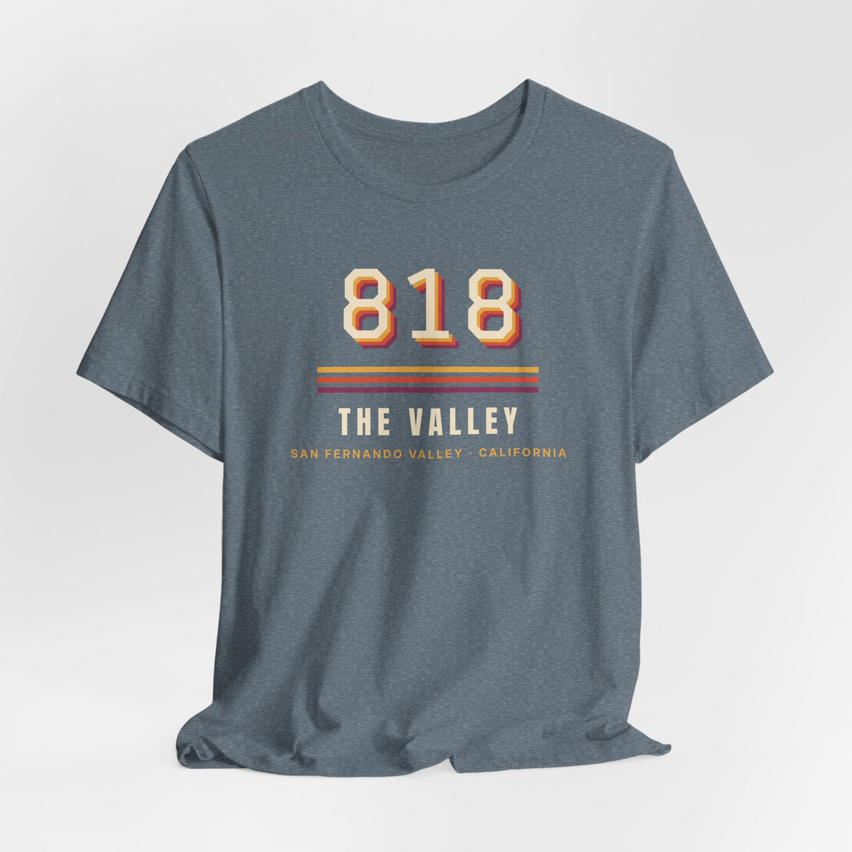 Valley Ball 818 Retro Adult Tee - 818 The Valley (No Panel)