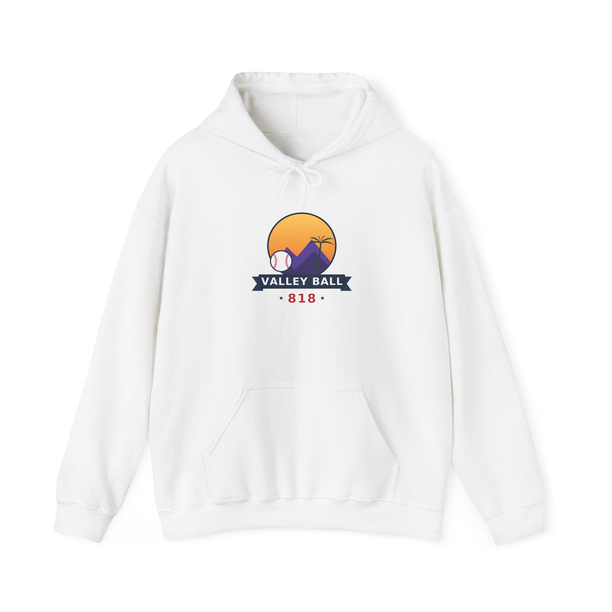 Valley Ball 818 Parent Baseball Hoodie