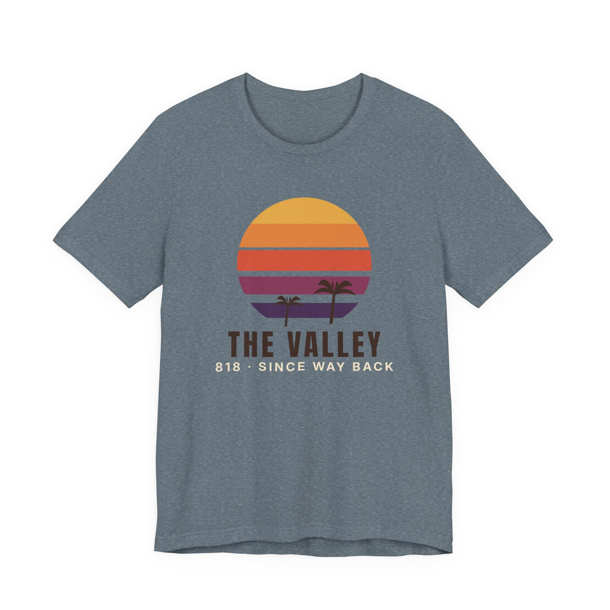 Valley Ball 818 Retro Adult Tee - Since Way Back (Cream Subtext)