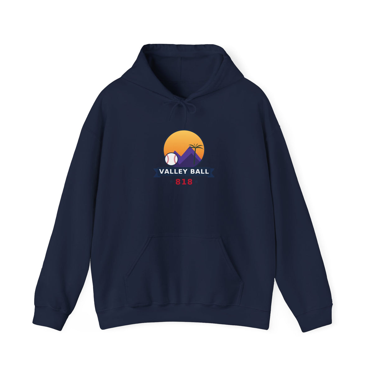 Valley Ball 818 Parent Baseball Hoodie