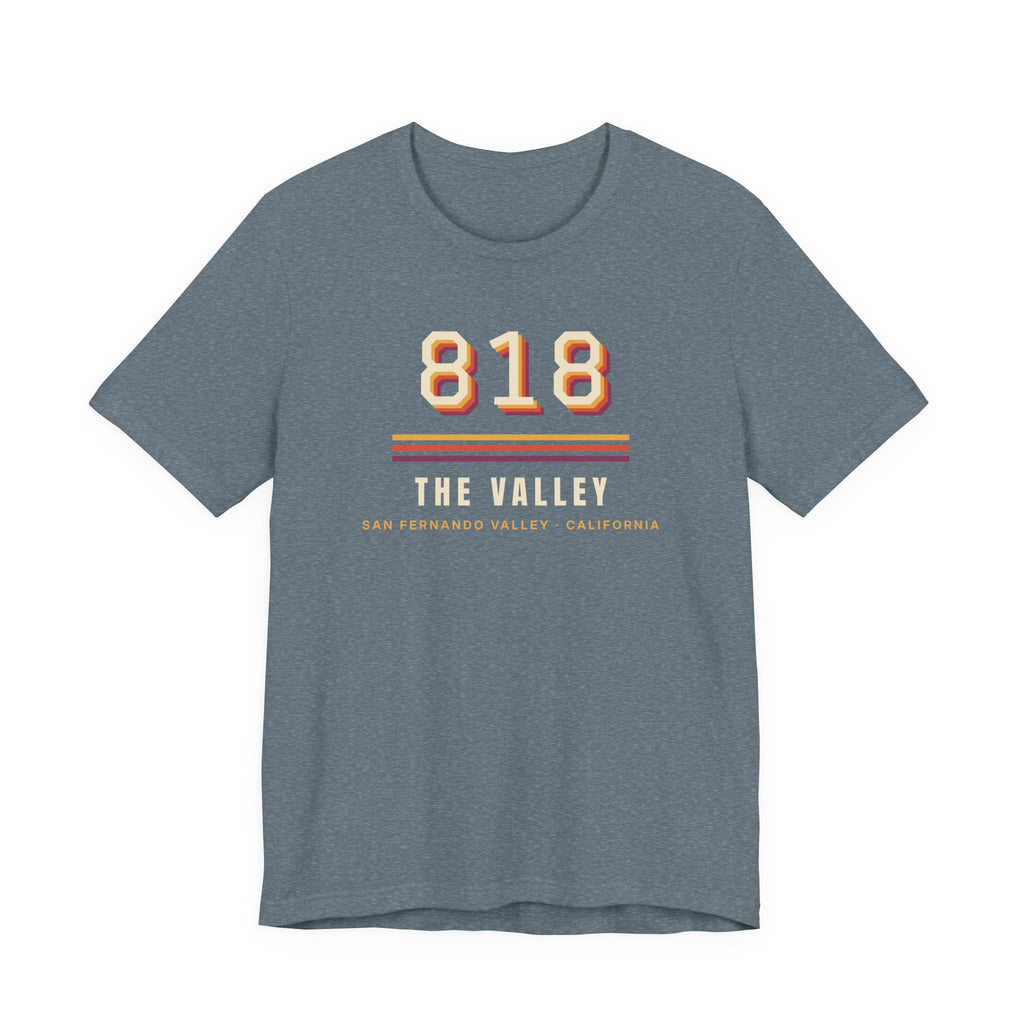 Valley Ball 818 Retro Adult Tee - 818 The Valley (No Panel)