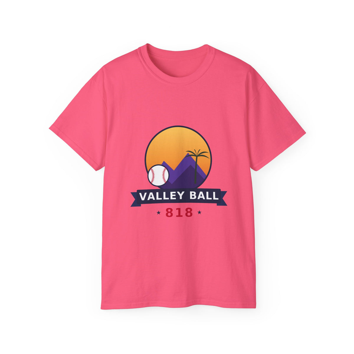 Valley Ball 818 Neon Men's Tee