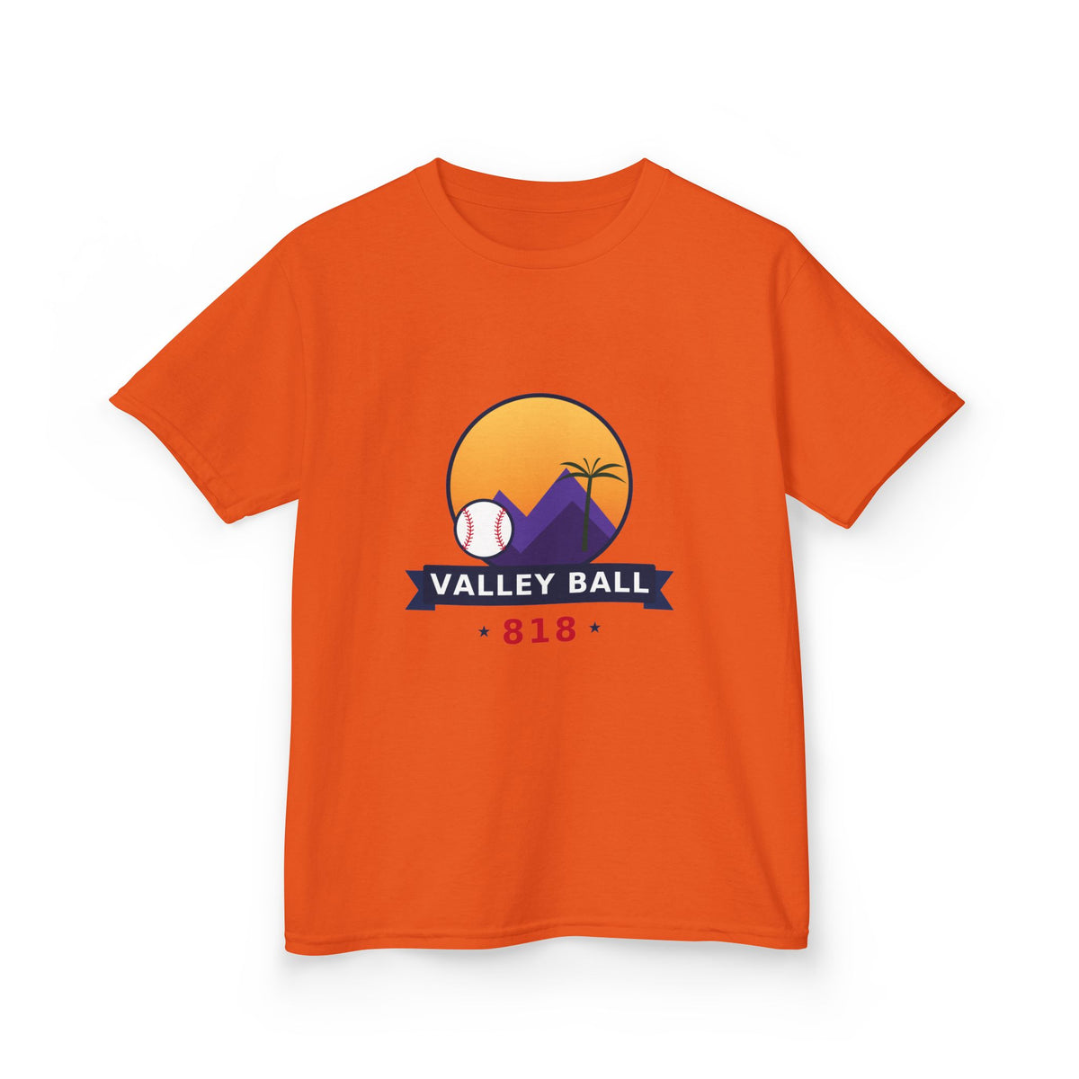 Valley Ball 818 Neon Youth Tee