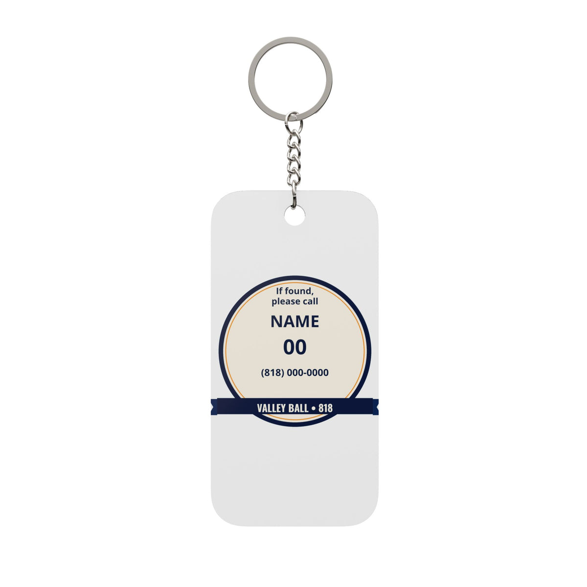 Valley Ball 818 Lost & Found Keychain