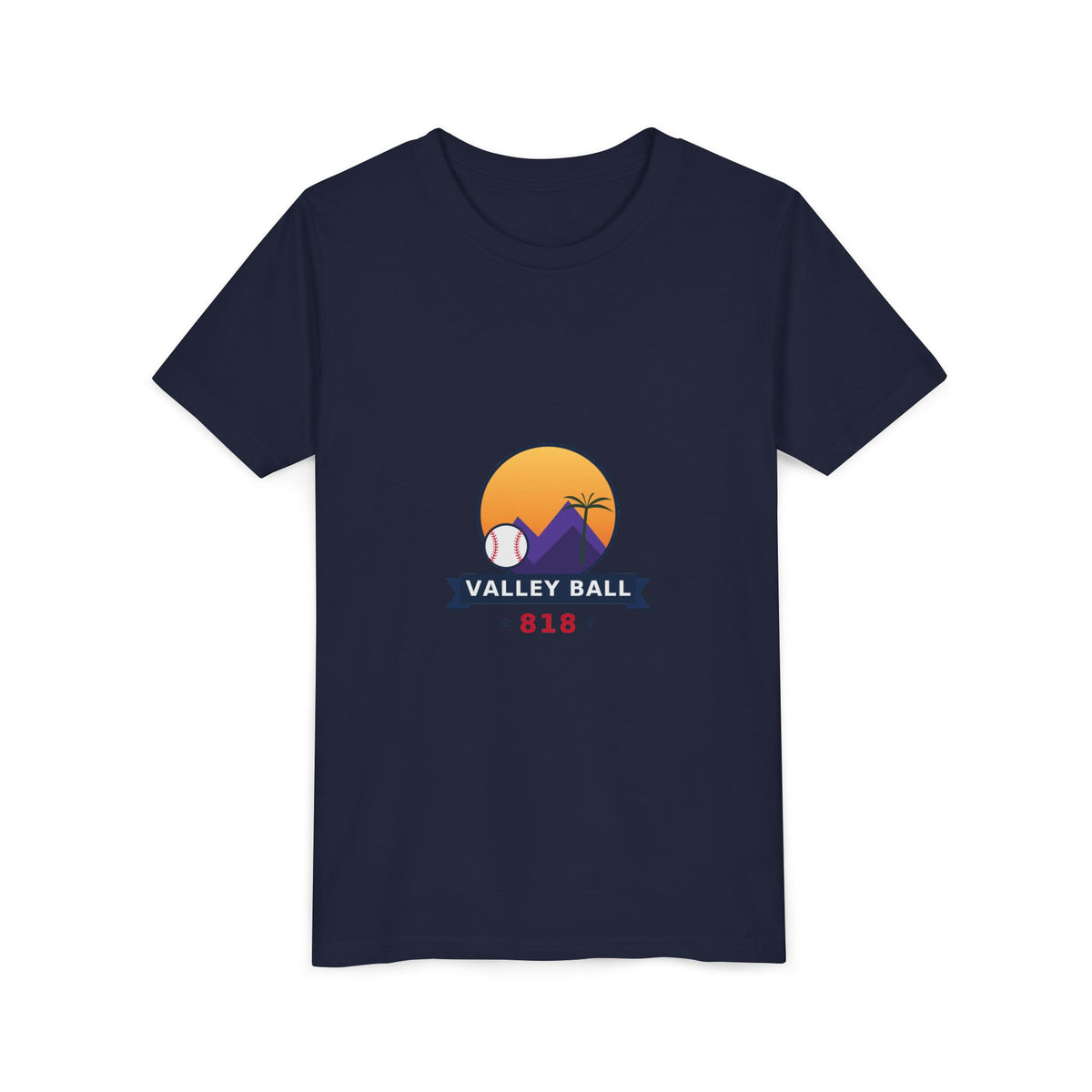 Valley Ball 818 Youth Baseball Tee
